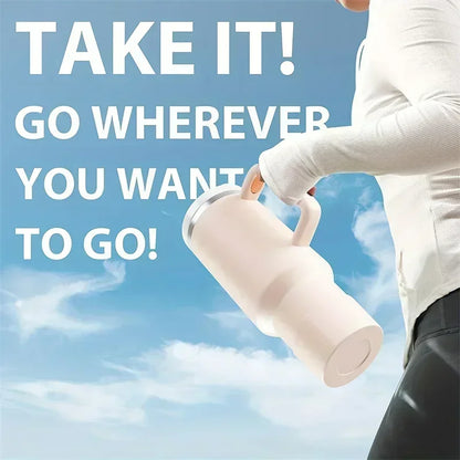 Water Bottle with Straw – Insulated Design