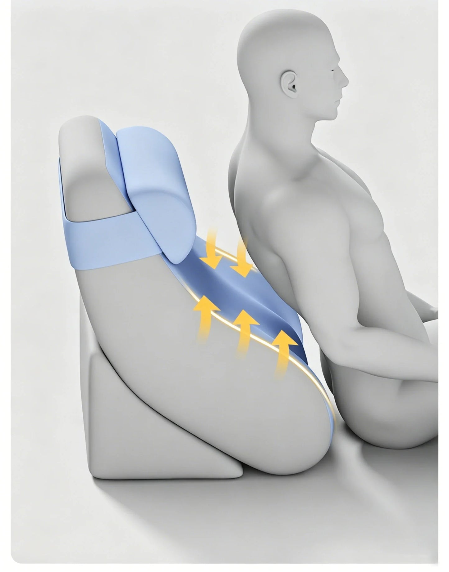 Extra Large Back Support Wedge Pillow with Ergonomic Design
