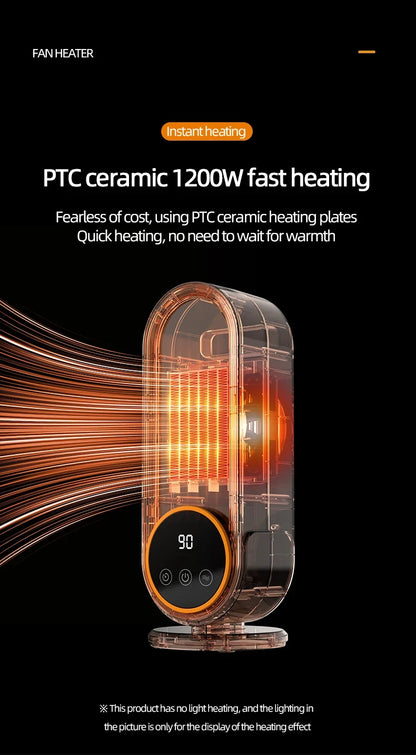 Electric Desk Heater 1200W for Efficient Heating