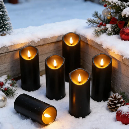 Set of 5 LED Candles Without Flame – Wobbling Design