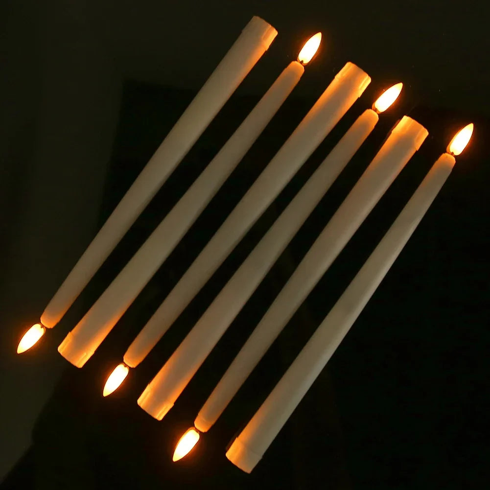 LED Taper Candles without Flame