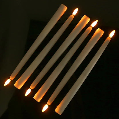 LED Taper Candles without Flame