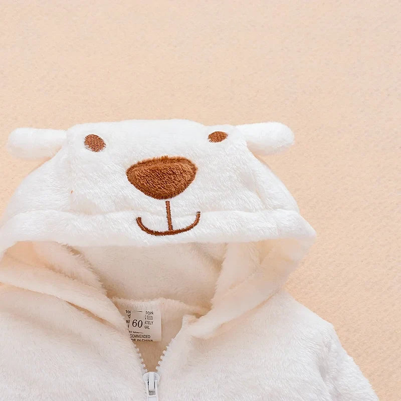 Bear-Themed Romper for Infants