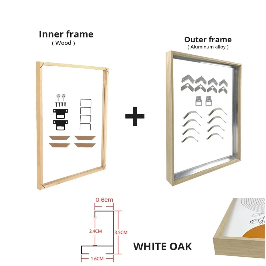 Canvas Frame Kit with Metal and Wooden Elements