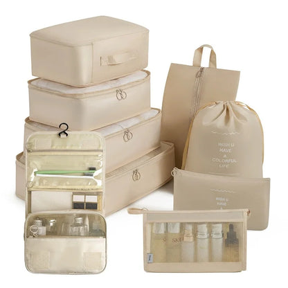 Set of Storage Cubes for Travel Packing