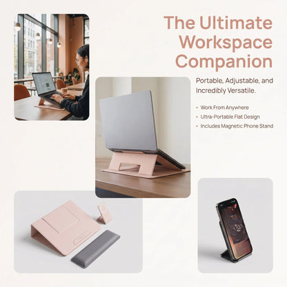 Collapsible Laptop Stand with Magnetic Features
