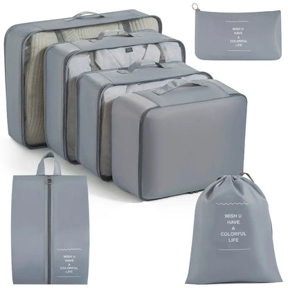 Set of Storage Cubes for Travel Packing