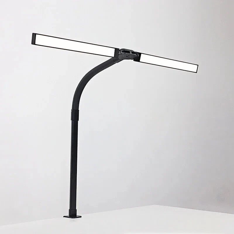 Architectural Desk Lamp with Dual Heads