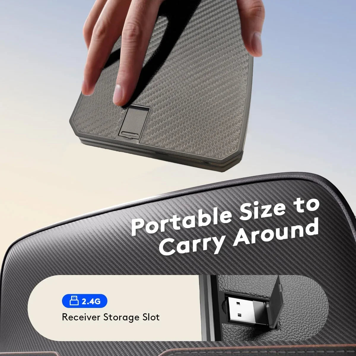 Bluetooth Keyboard - Foldable and Ergonomic Design