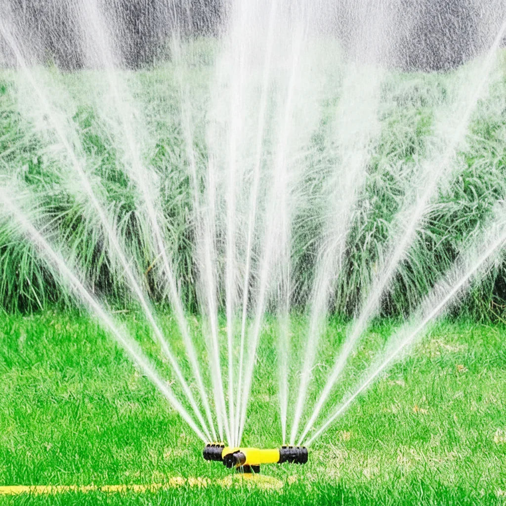 All-Around Sprinkler System with Triple-Arm Design