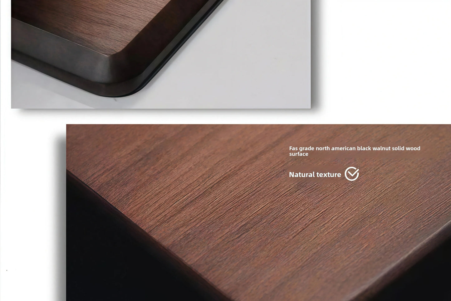 Wooden Monitor Stand in Black Walnut Finish