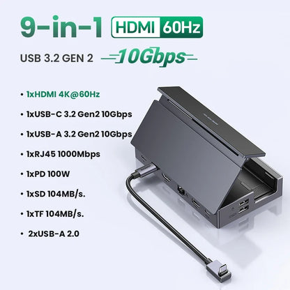 9-in-1 Multiport Docking Hub