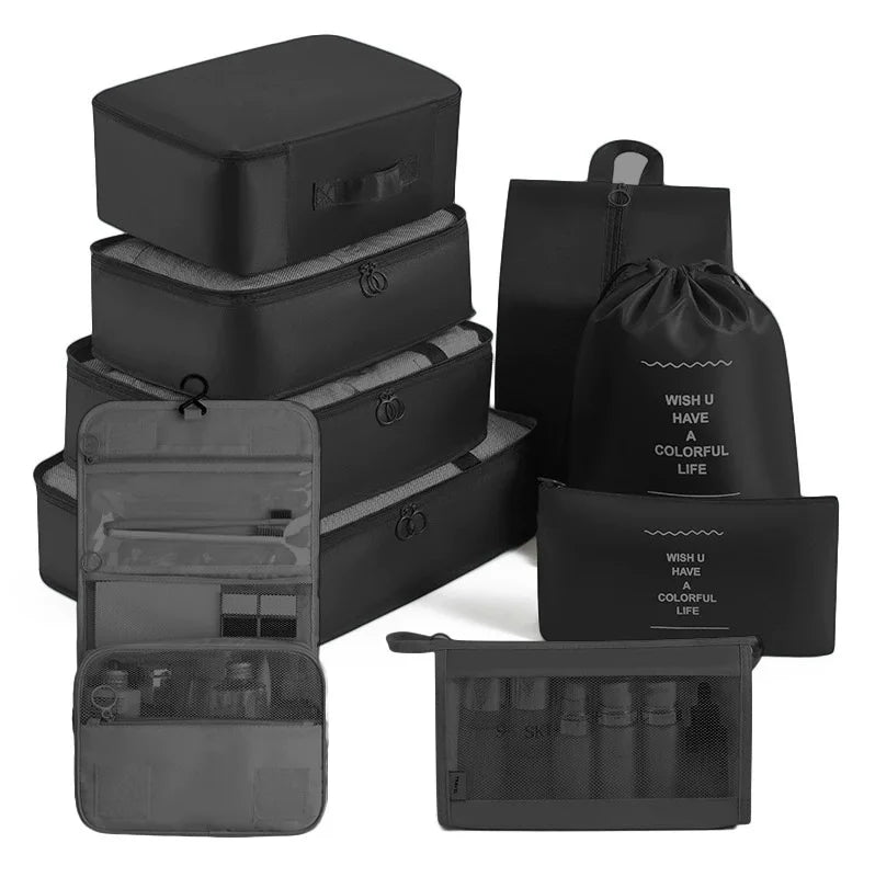Set of Storage Cubes for Travel Packing