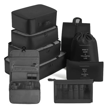 Set of Storage Cubes for Travel Packing