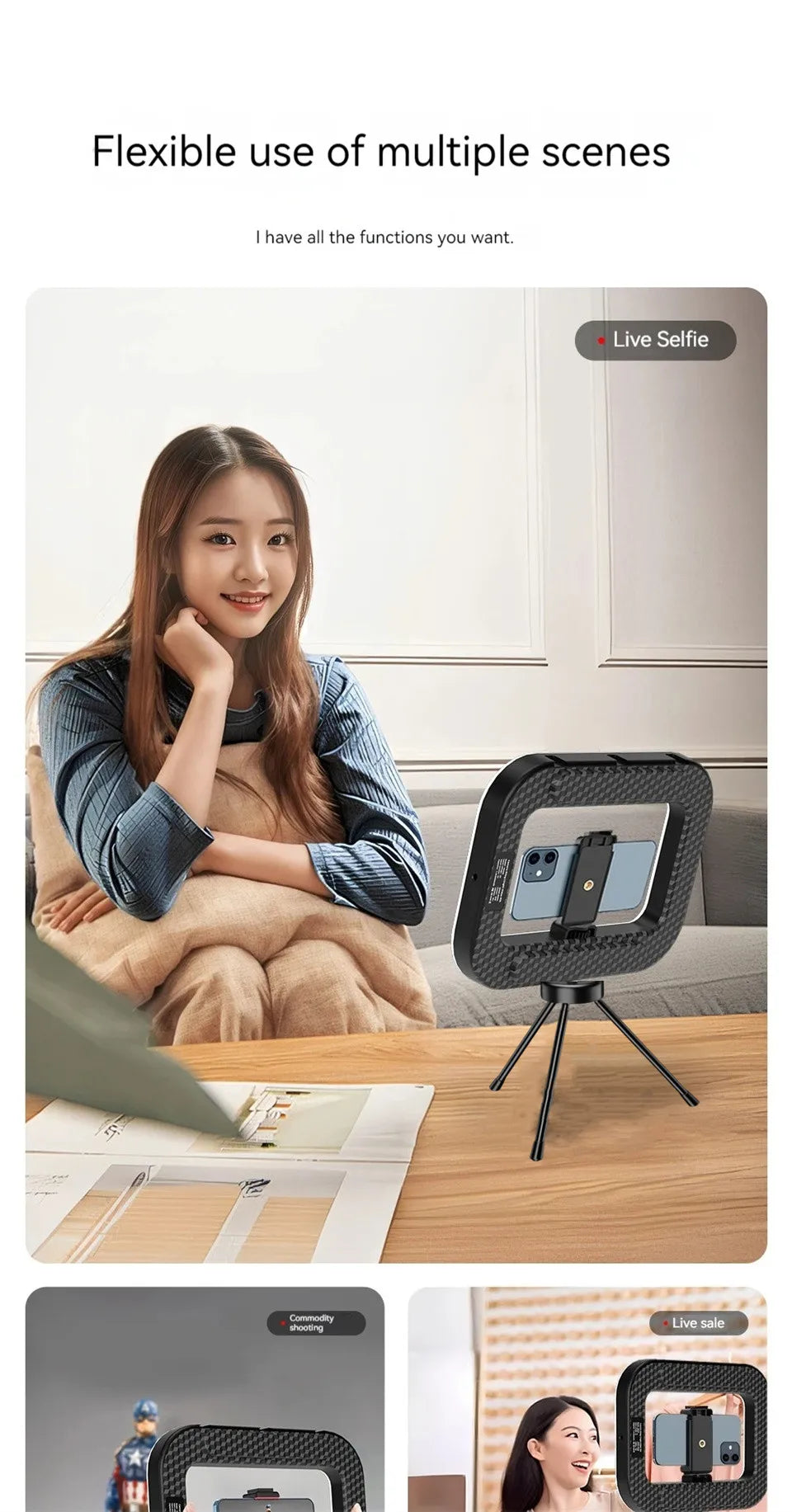 Portable Circle Fill Light for Photography