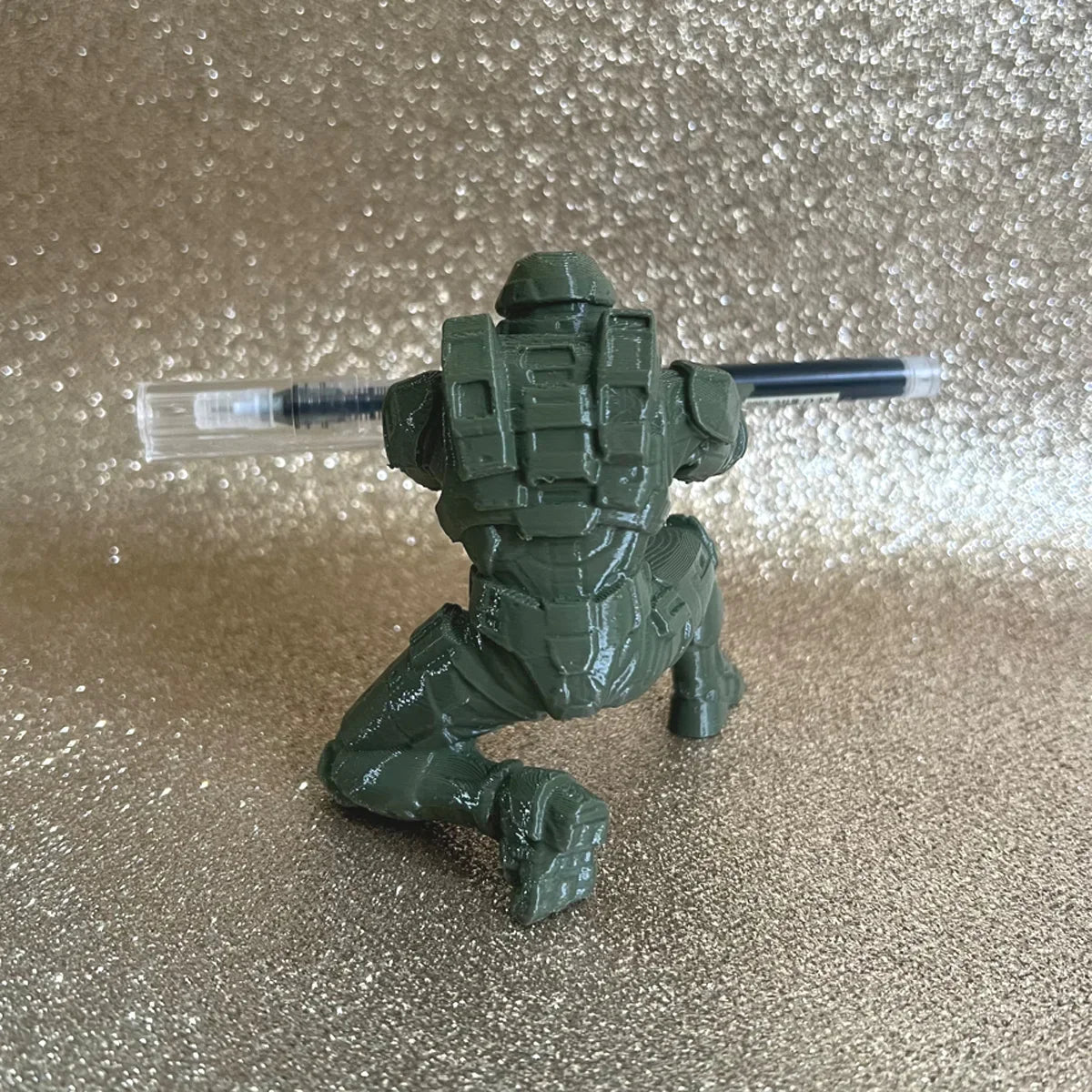Pen Holder Shaped Like a Soldier – 3D Printed Design