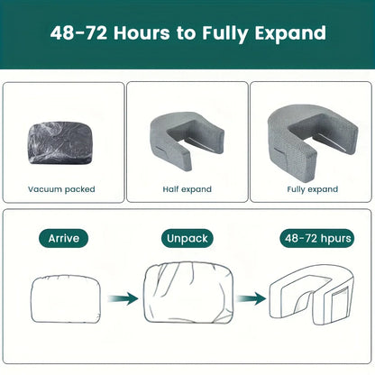 Extra Large Support Pillow with Memory Foam for Bed Rest