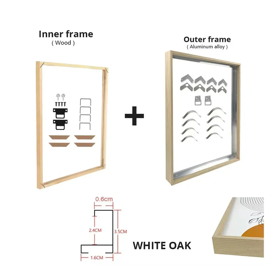 Canvas Frame Kit with Metal and Wooden Elements