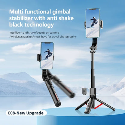 Wireless Gimbal Tripod Stabilizer with Bluetooth Connectivity