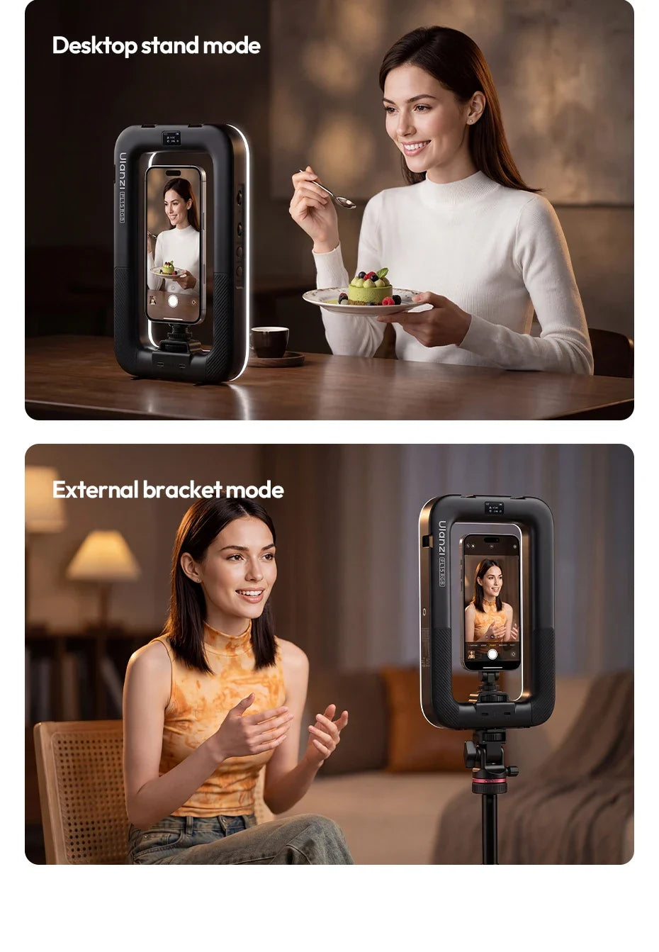 Portable Ring Light with RGB Color Options