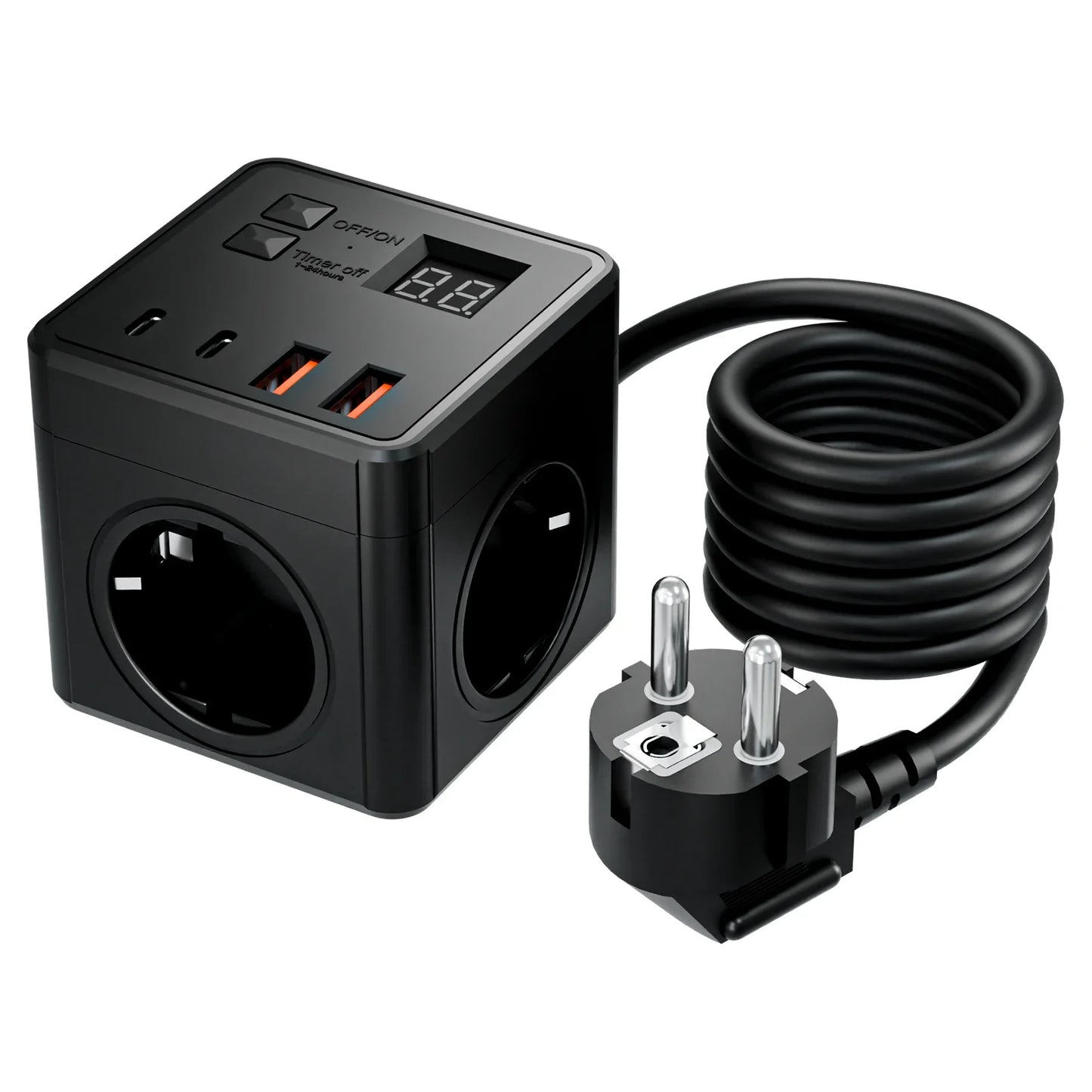 EU Power Strip with 7 Functions