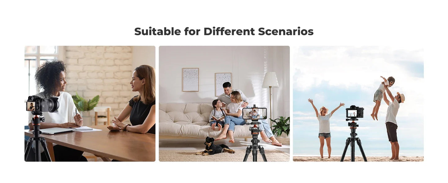 Lightweight Tripod for Cameras – 178cm Height