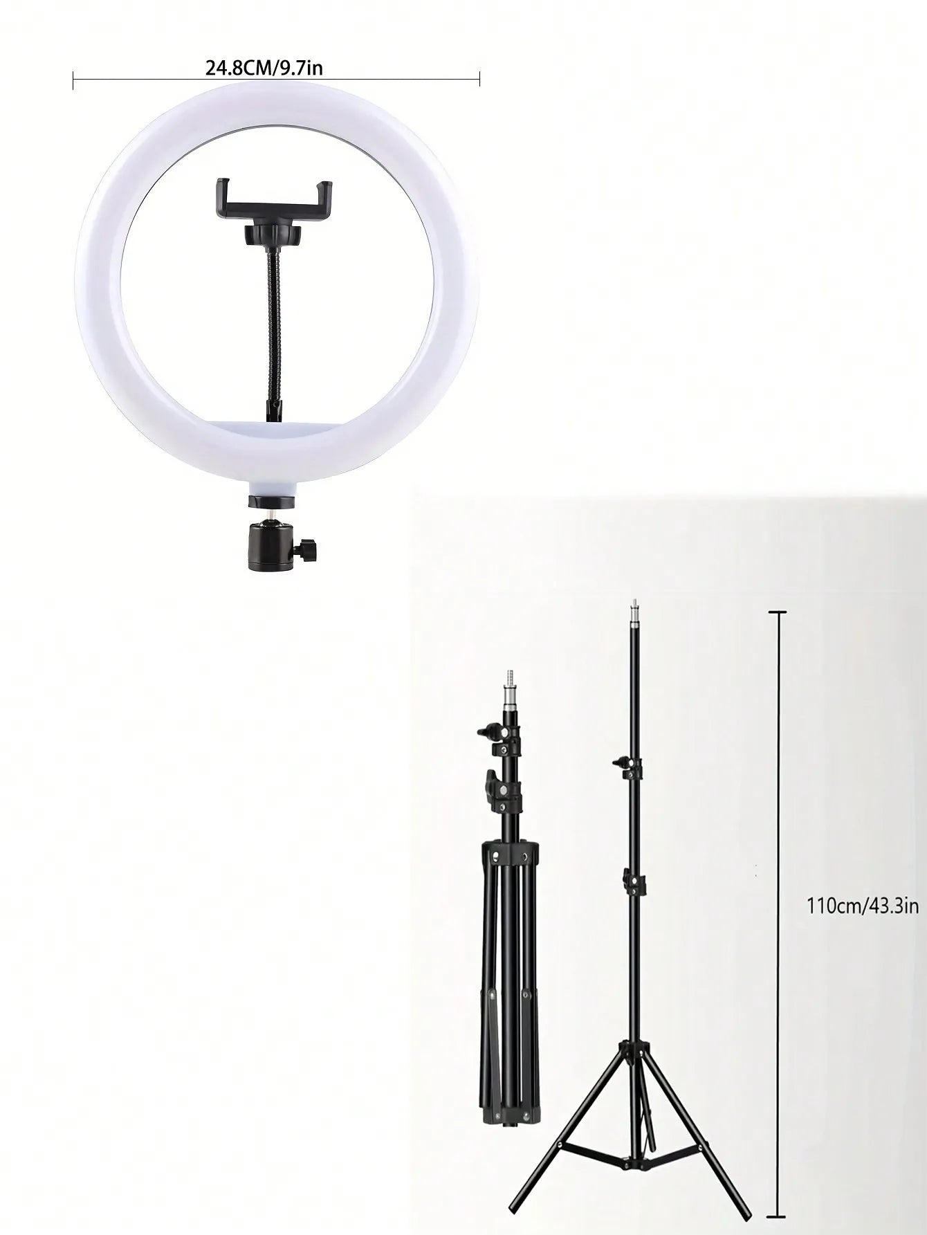 Ring Light with 110cm Tripod Stand