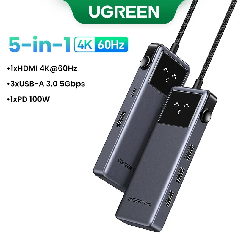 6-Port Docking Station with Multiple Connectivity Options