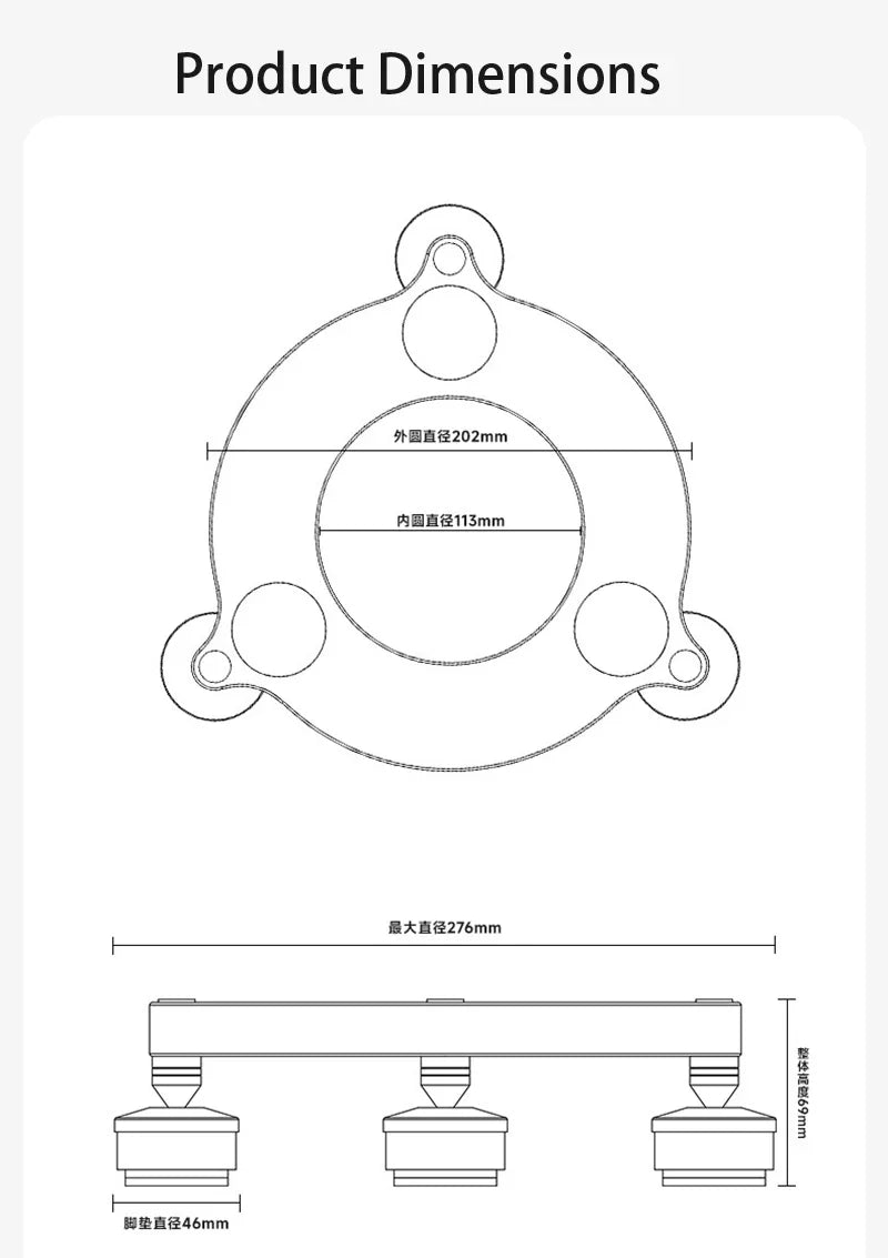 Wooden Speaker Stand for HiFi Audio Systems