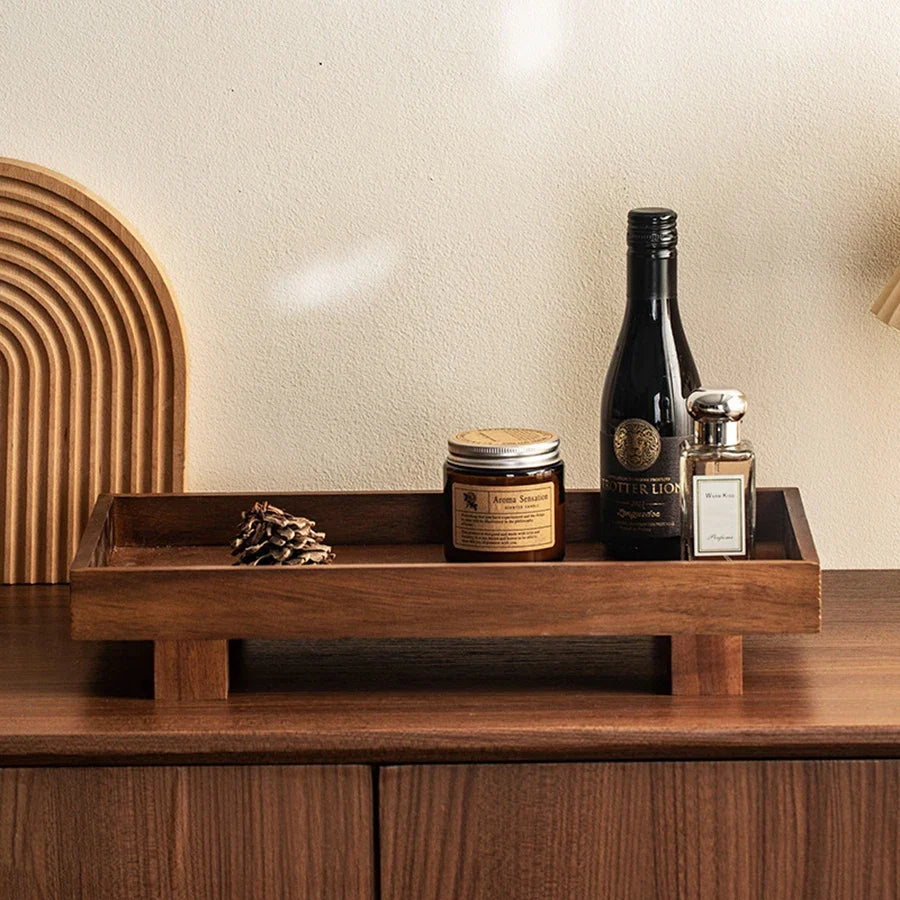 Natural Wood Storage Tray for Essentials