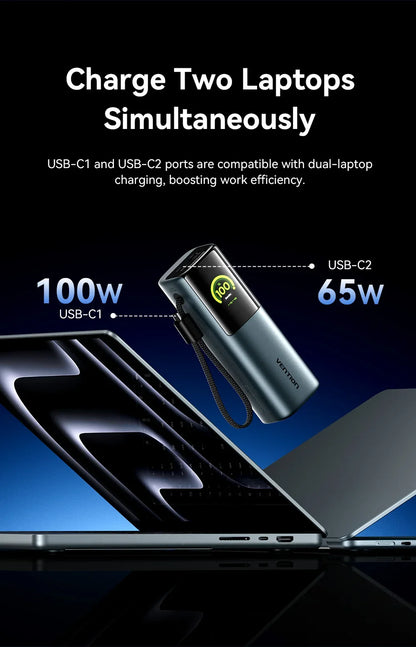 20000mAh Power Bank for Tablets and Smartphones - Portable Charger