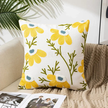 Chic Floral Cushion Cover – Elegant Decorative Pillow Case