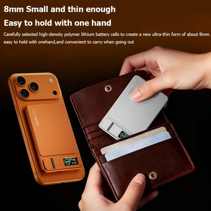 Portable Slim Power Bank with Magnetic Charging Feature