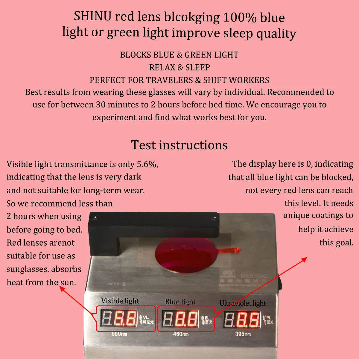 Red Lens Eyewear for Women
