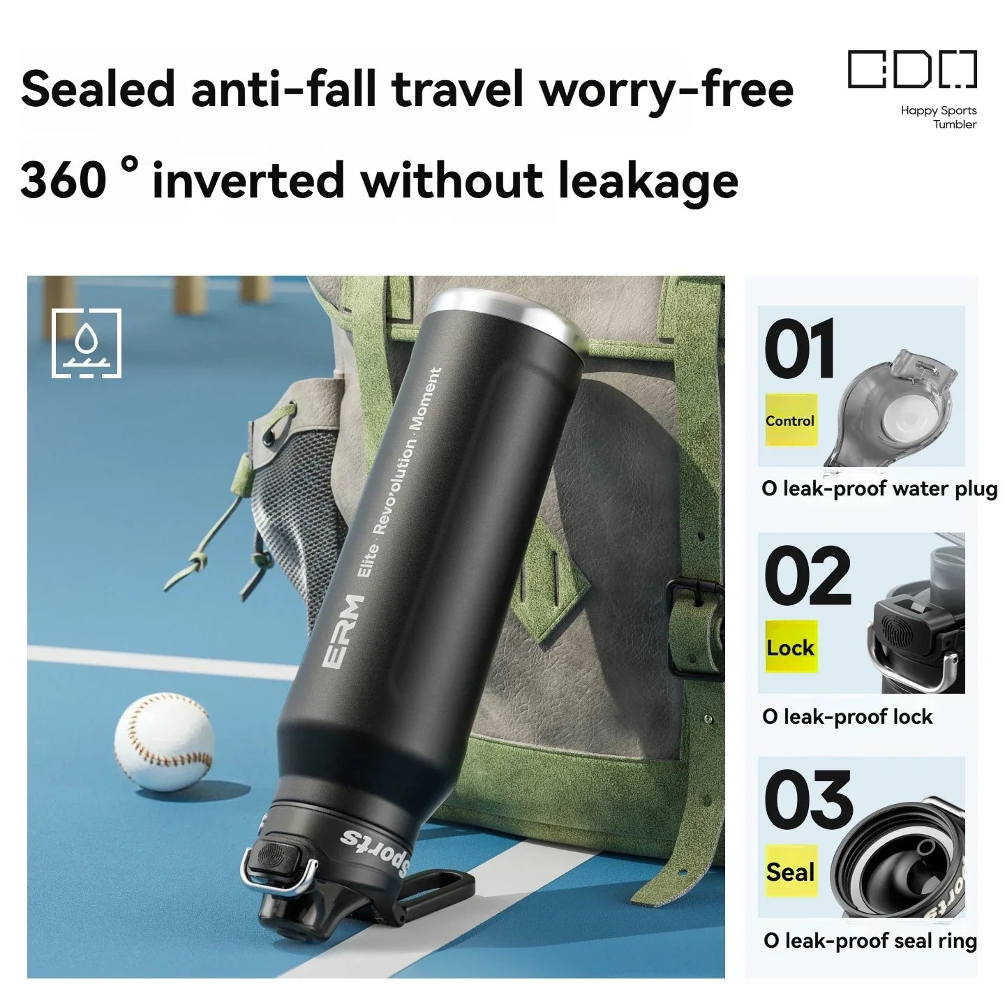 Insulated Sport Tumbler with Double Wall Design