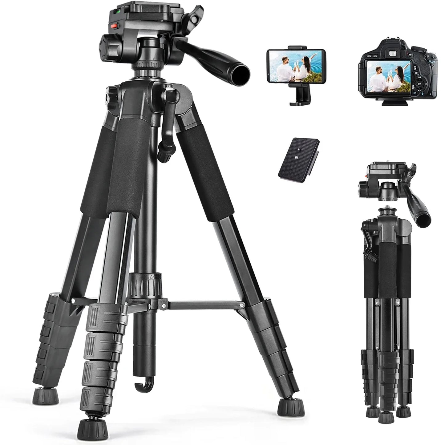 Aluminum Tripod for Cameras – 79 Inches Tall