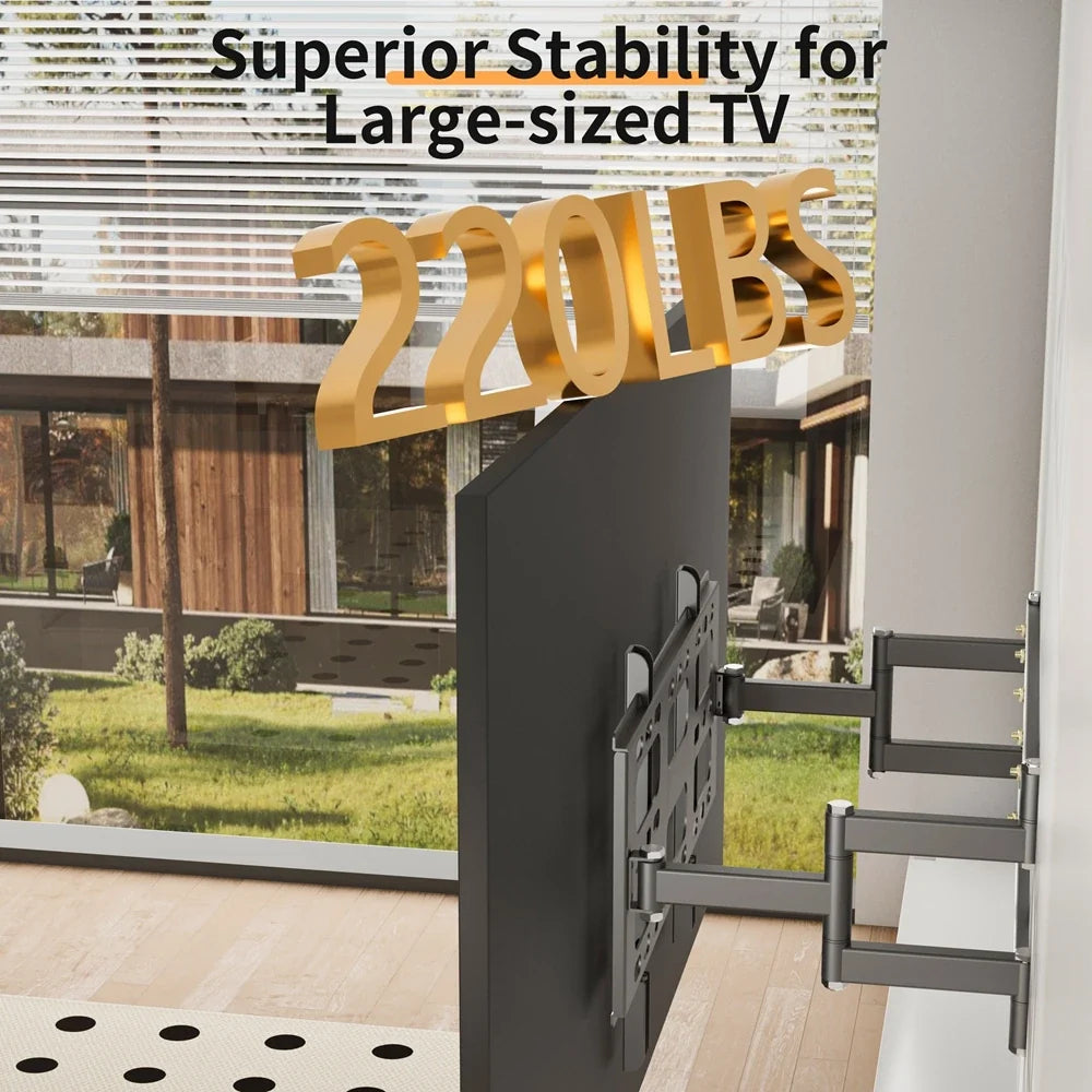 Adjustable Wall Bracket for TVs with Full Motion Capability