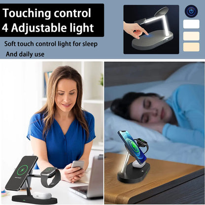 3-in-1 Magnetic Wireless Charger Station for Devices