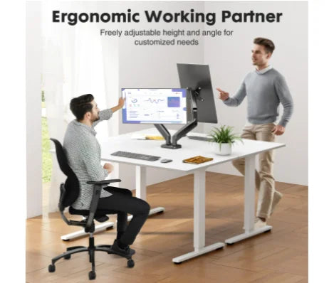 Dual Monitor Stand with Gas Spring Adjustment