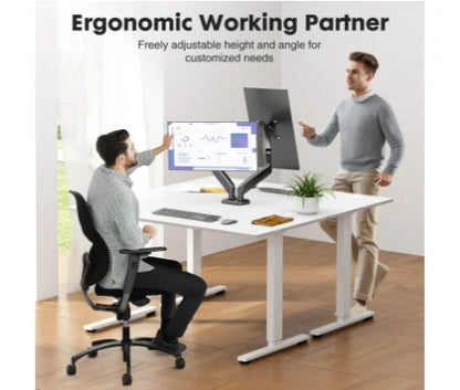 Dual Monitor Stand with Gas Spring Adjustment