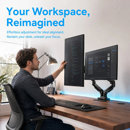 Desk Mount for Dual Monitors - Gaming Setup Stand