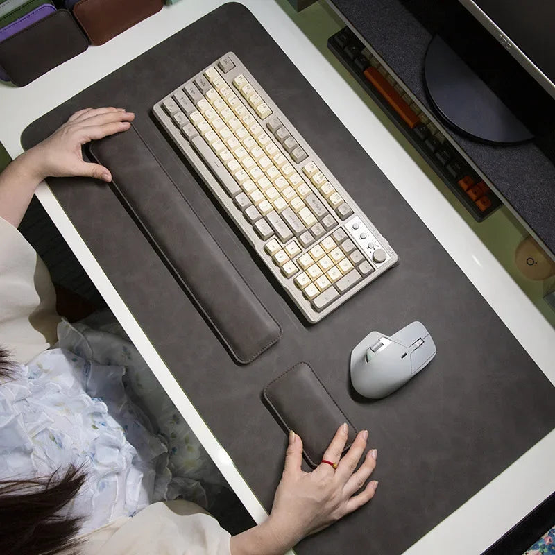 Waterproof PU Desk Mat Set for Stylish Office Spaces