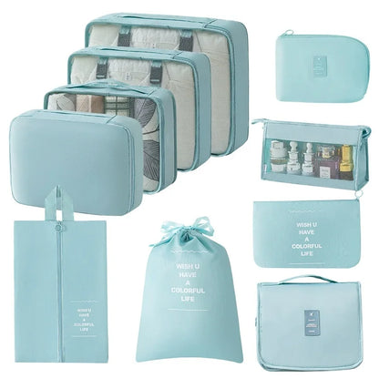 Set of Storage Cubes for Travel Packing