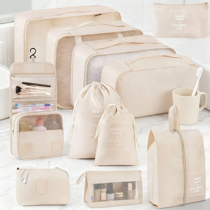 Set of Storage Cubes for Travel Packing