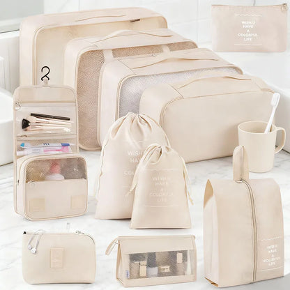 Set of Storage Cubes for Travel Packing