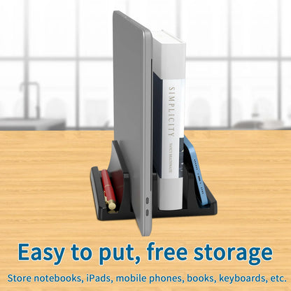 Vertical Laptop Stand with Dual Slots