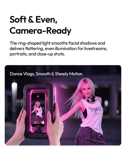 Portable Ring Light with RGB Color Options