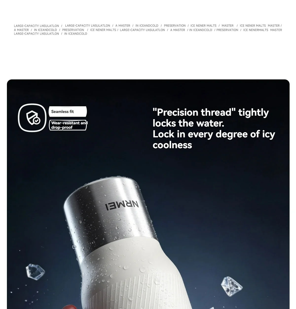 Cold Ceramic Tumbler for 72 Hours of Insulation