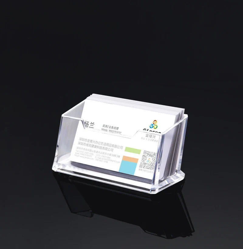 Acrylic Holder for Business Cards – Clear Display Stand