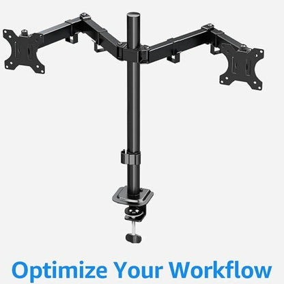 Heavy-Duty Dual Monitor Stand for Two Screens